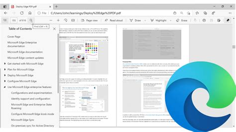 dgepdf|PDF reader in Microsoft Edge .